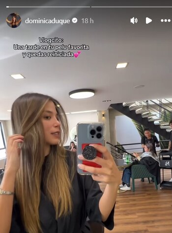 Dominica Duque se cortó el