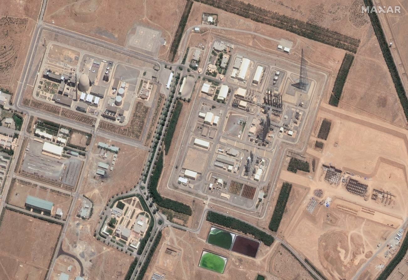Una imagen satelital muestra la planta nuclear de Arak en Irán. Maxar Technologies/Folleto vía REUTERS