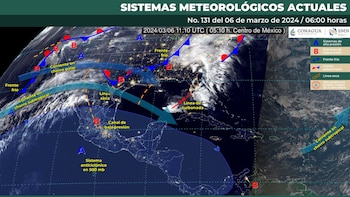 Estos son los sistemas meteorológicos