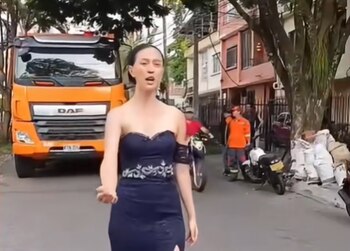 La cantante llamó la atención