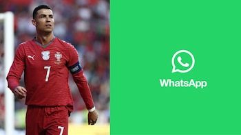Es posible adaptar el perfil de WhatsApp con productos alusivos a Cristiano Ronaldo sin descargar programas externos. (Fotocomposición Infobae)