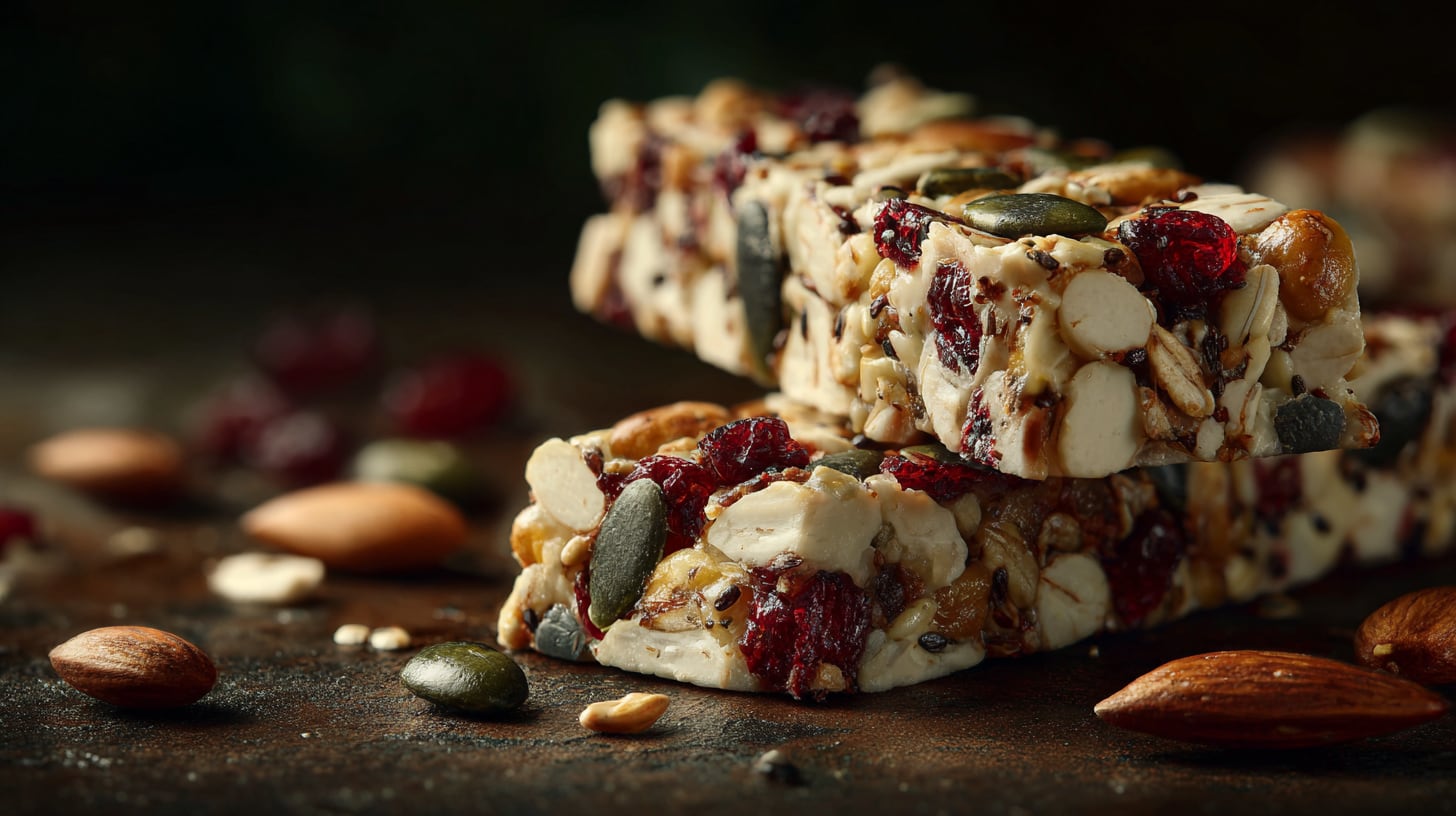 Las barritas de avena con frutos secos y frutas deshidratadas son perfectas para quienes buscan desayunos portátiles y energéticos para llevar (Imagen Ilustrativa Infobae)