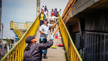 La Secretaría de Seguridad lidera proyecto para que infractores resuelvan sanciones con arte urbano - crédito Secretaría de Seguridad