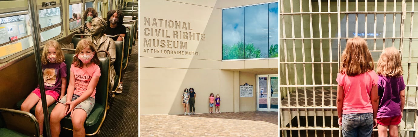 Niños participan de una exhibición interactiva vinculada al movimiento por los derechos civiles, una de las experiencias educativas que inspiran actividades pedagógicas en museos infantiles y espacios culturales de Estados Unidos.
