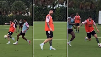El show de golazos de Lionel Messi en el entrenamiento del Inter Miami tras su despedida de la selección argentina