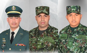 Ellos son los tres soldados fallecidos en el ataque del ELN en Norte de Santander - crédito Ejército Nacional
