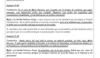 Transcripción de la entrevista en