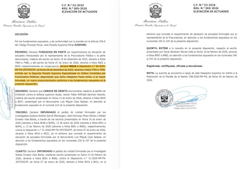 Disposición que anula el archivo de la investigación contra Rafael Vela, Gustavo Gorriti y José Domingo Pérez.