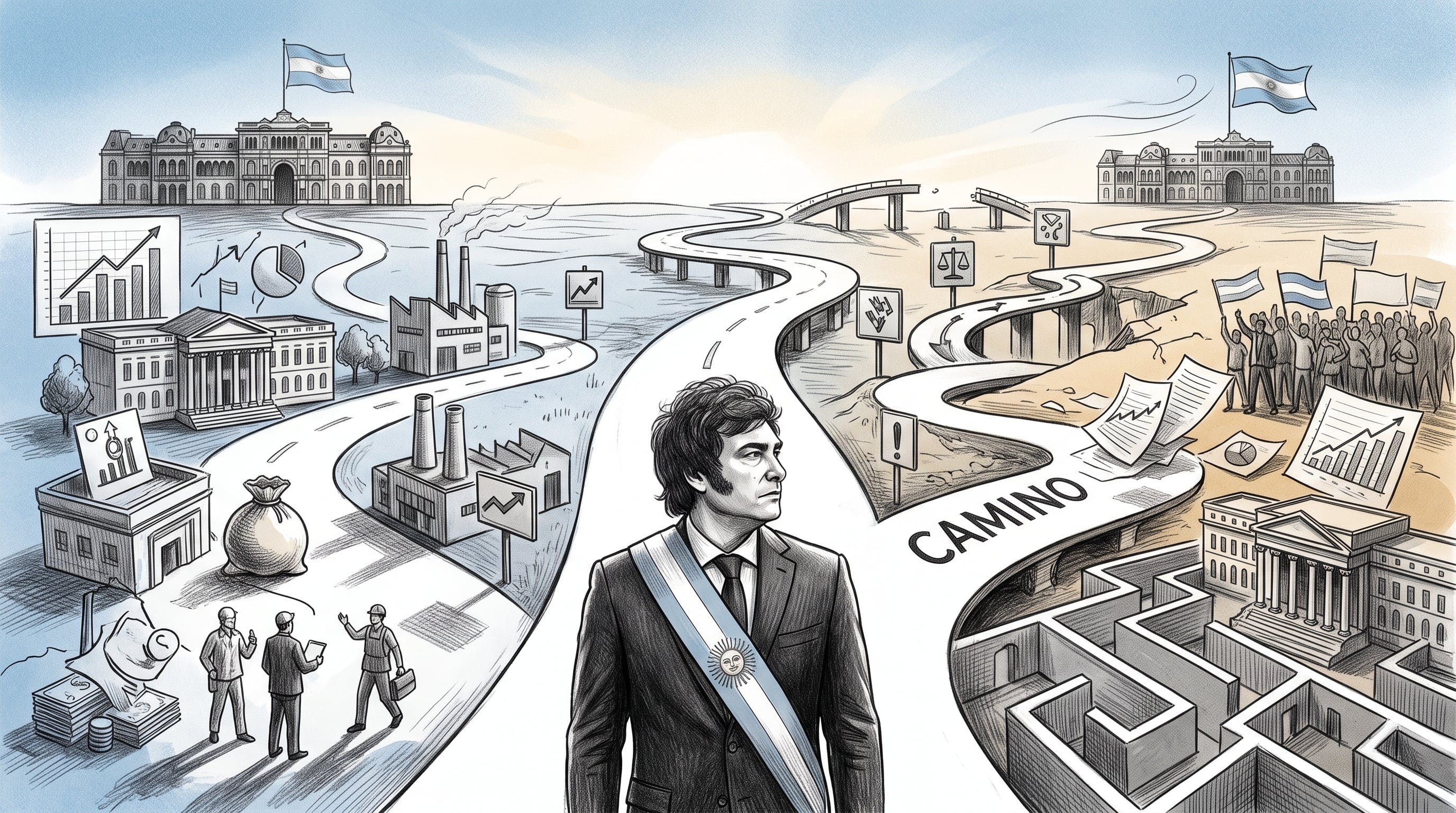 Javier Milei enfrente un gran desafío más allá del año electoral que se aproxima. (Imagen Ilustrativa Infobae)