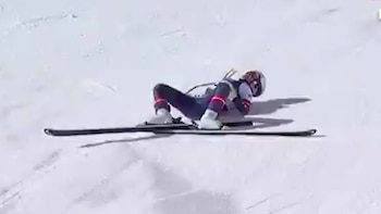 Una figura del esquí sufrió