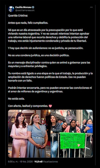 Cecilia Moreau optó por un