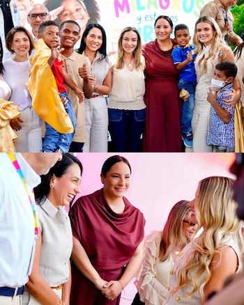 La Primera Dama Ana Lucía Pineda visitó la Casa del Niño Hospital Infantil para compartir con pacientes de Hemato-Oncología y sus familias - crédito analu_pineda/IG