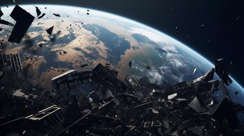 Los desechos espaciales representan un