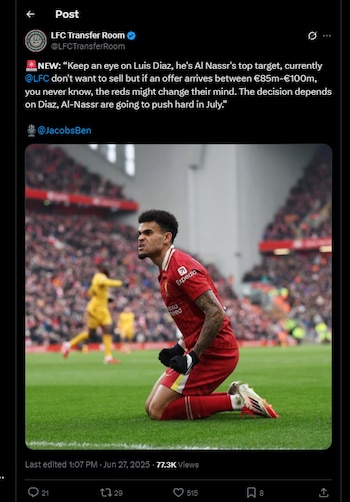 La noticia se informó a