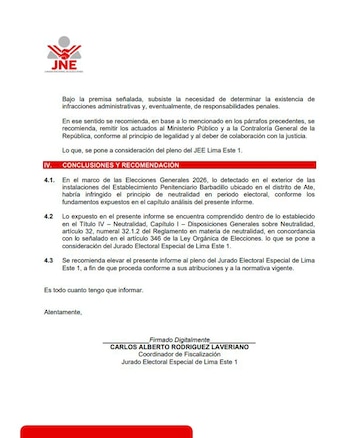 Jurado Electoral Especial detecta que