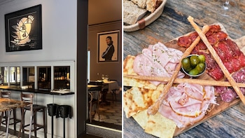 Sala y tabla de embutidos