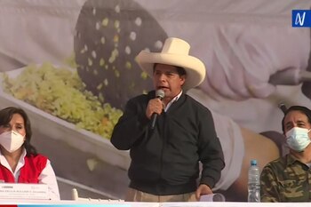 Pedro Castillo se dirigió a