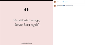 En medio de su separación