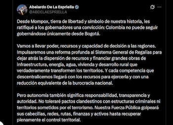 La propuesta de descentralización prevé que los departamentos con mayor capacidad institucional asuman nuevas funciones primero y que los demás reciban apoyo técnico - crédito X
