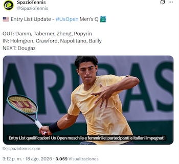 Las bajas del US Open.