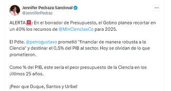 La representante compartió lo que