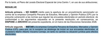 JEE ordena no incluir a