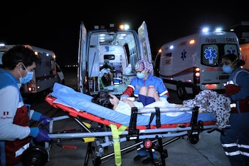 Ocho niños fueron trasladados a