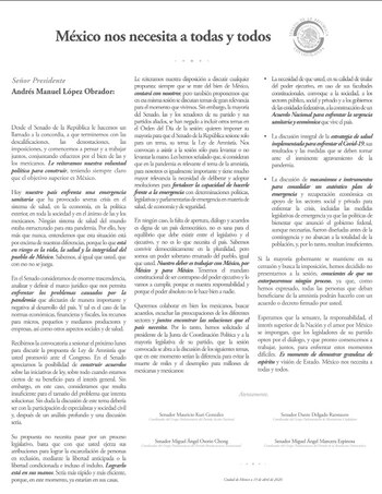 Carta para extender alcance