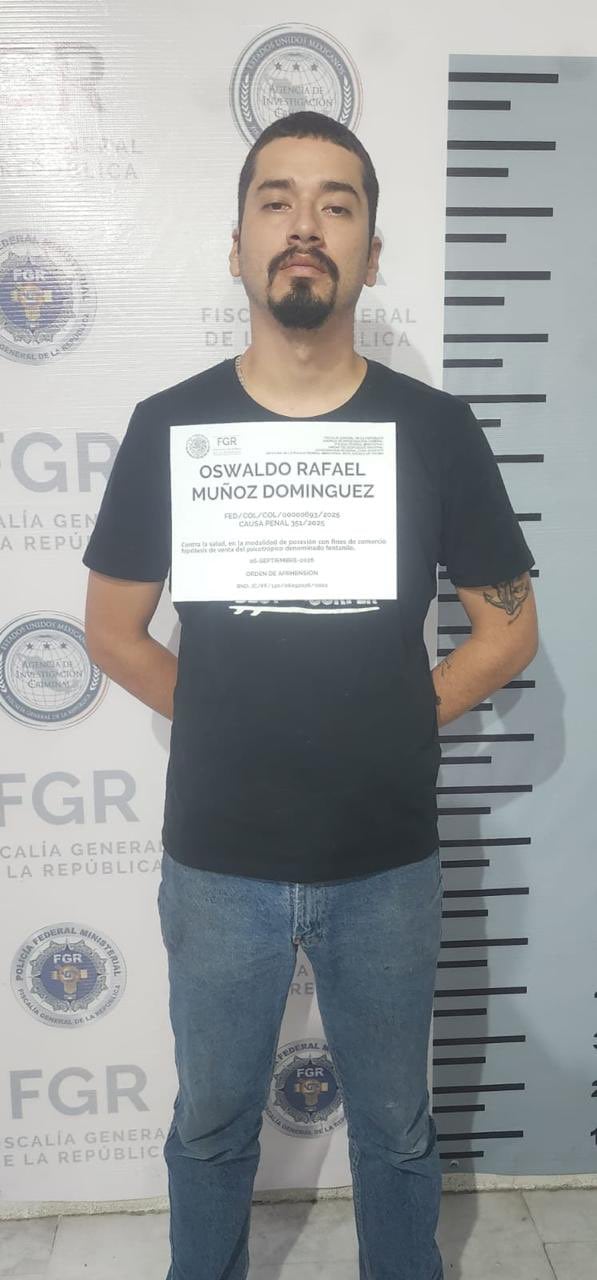 Capturan a “Baldo”, presunto operador del CJNG en Colima, ligado a la extorsión de ganaderos. Fiscalía de Colima.