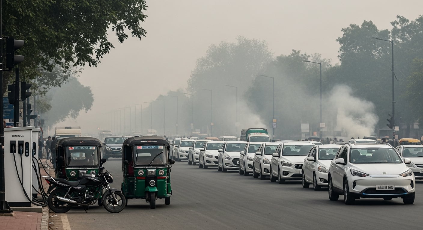 Delhi apuesta por los vehículos eléctricos para combatir la contaminación más grave de la India