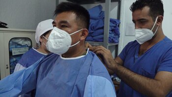 Protocolo de bioseguridad (Foto: Infobae