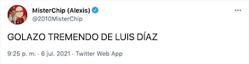 Reacción de ‘Mister Chip’. Pantallazo.