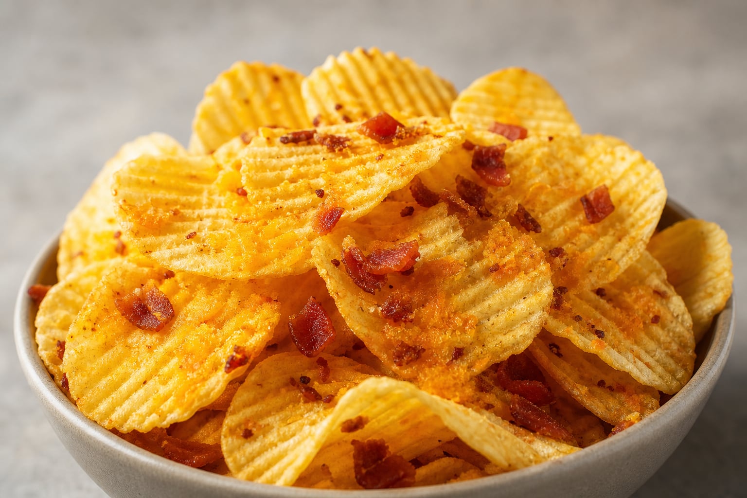 La FDA informó el retiro de dos lotes de papas fritas J. HIGGS Loaded Bacon & Cheddar por la posible presencia de soja no declarada. (Imagen Ilustrativa Infobae)