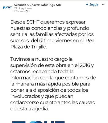 El caso del Real Plaza