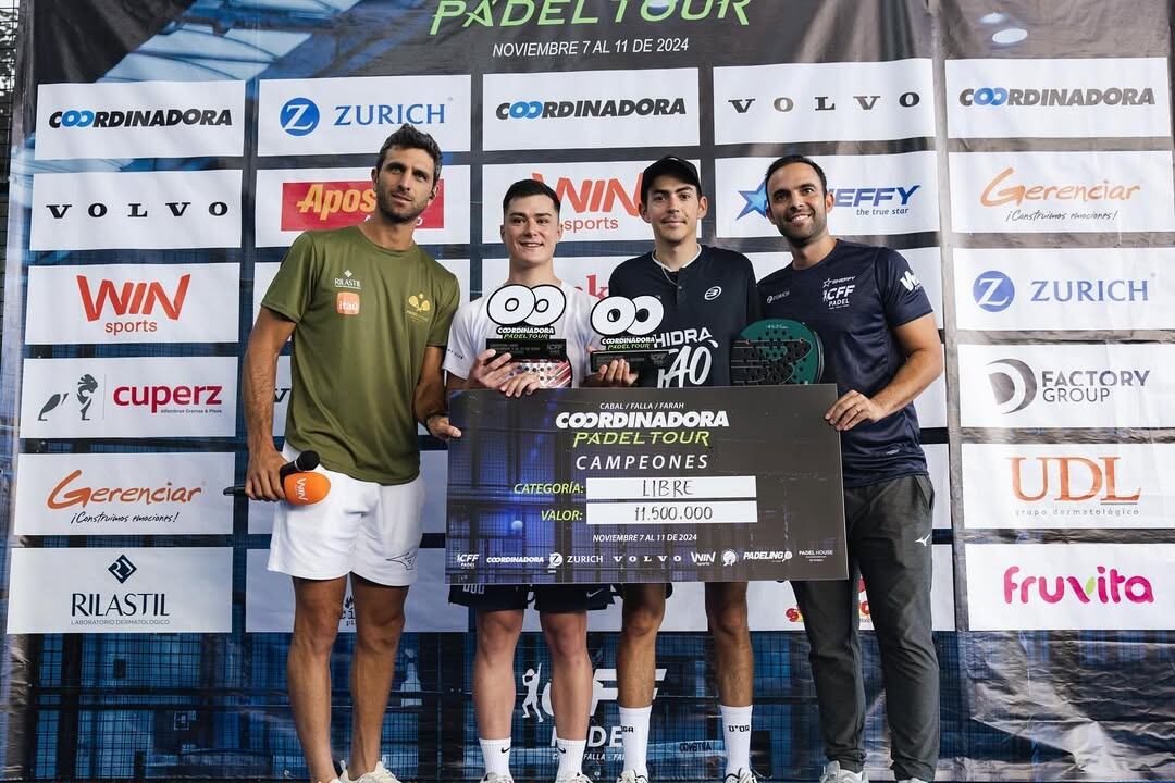 En la categoría masculina, Tomás Roldán es uno de lo más destacados en el pádel en Colombia - crédito @tomasroldan_ / Instagram