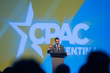 Ben Shapiro defendió al sistema capitalista durante su disertación en Argentina (Jaime Olivos)