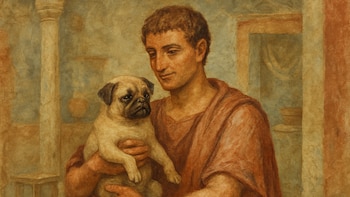 Un perro de cara chata