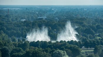 Los restos del monumento serán