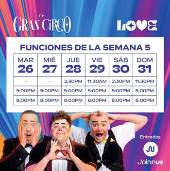 El gran circo. (Foto: Instagram)