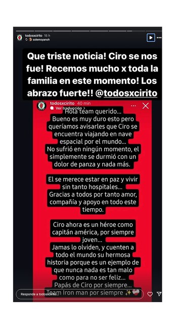 El mensaje que compartieron los