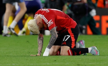 Garnacho no tuvo un buen rendimiento general en Manchester United (Reuters)