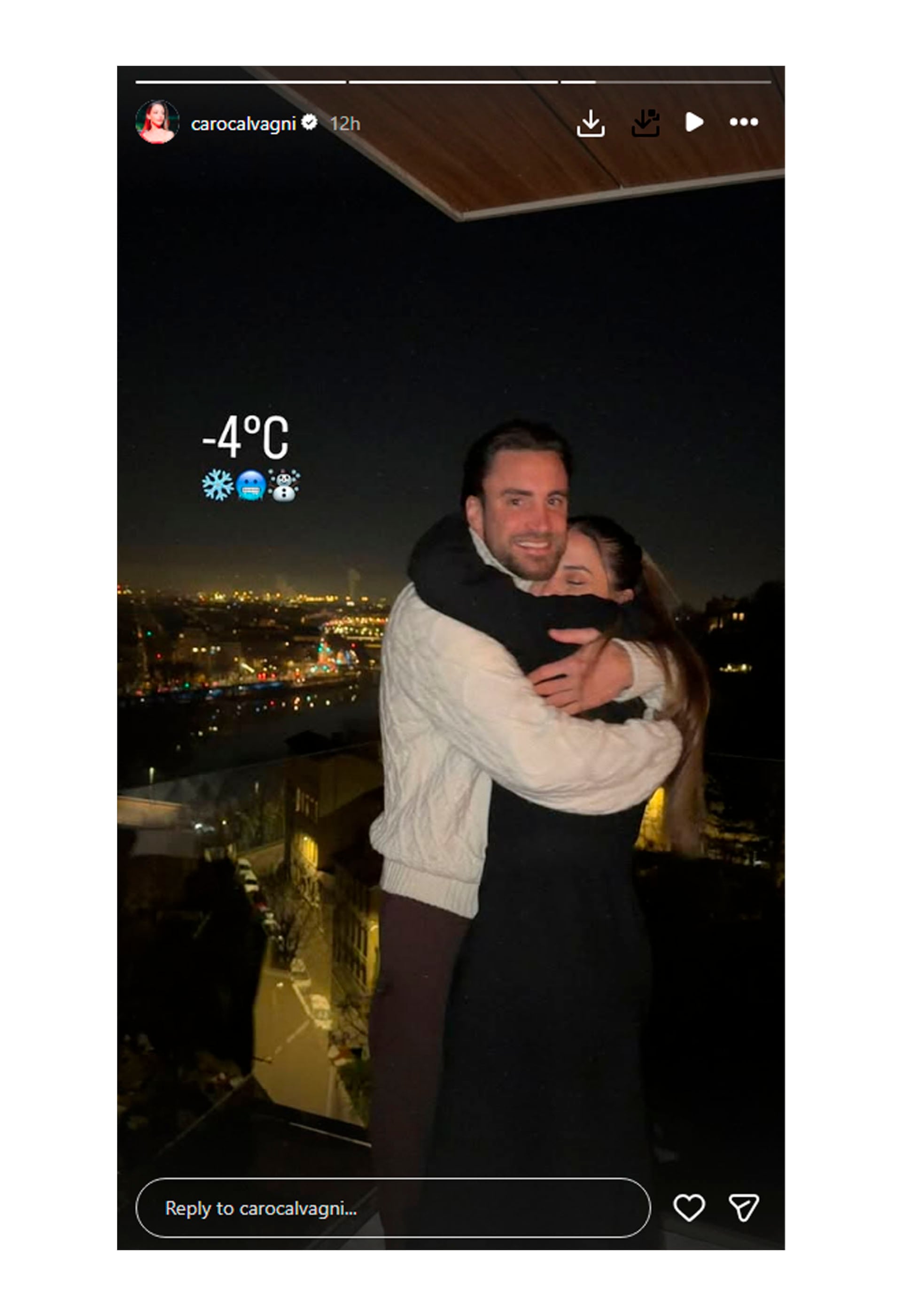 La celebración de Caro Calvagni y Nico Tagliafico en Francia