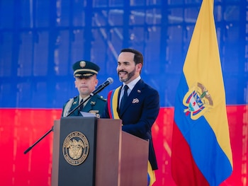 Abelardo de la Espriella hace su primer discurso presidencial desde el Batallón Pichincha - crédito prensa Abelardo de la Espriella