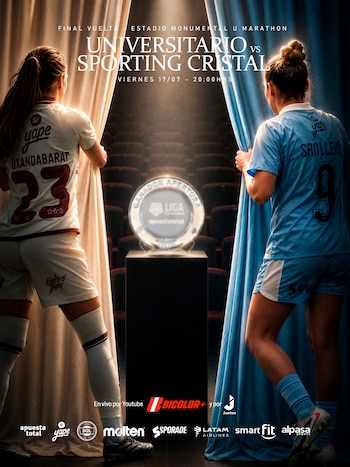 Universitario e Sporting Cristal se enfrentam no Estádio Monumental pelo Torneio Apertura Liga Feminina 2026.