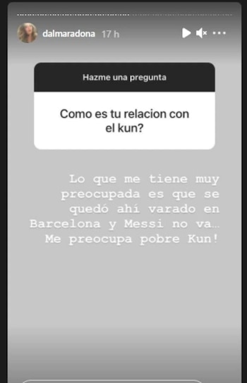 La burla de Dalma Maradona contra el Kun Agüero