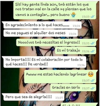 El chat entre la dueña