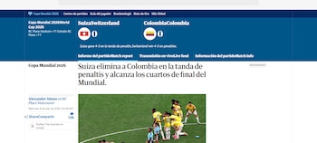 El diario británico resaltó el triunfo "helvético" de la siguiente forma-crédito The Guardian