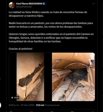 Ceci Flores denunció estos actos