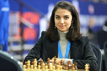 Sara Khademalsharieh, durante el Campeonato
