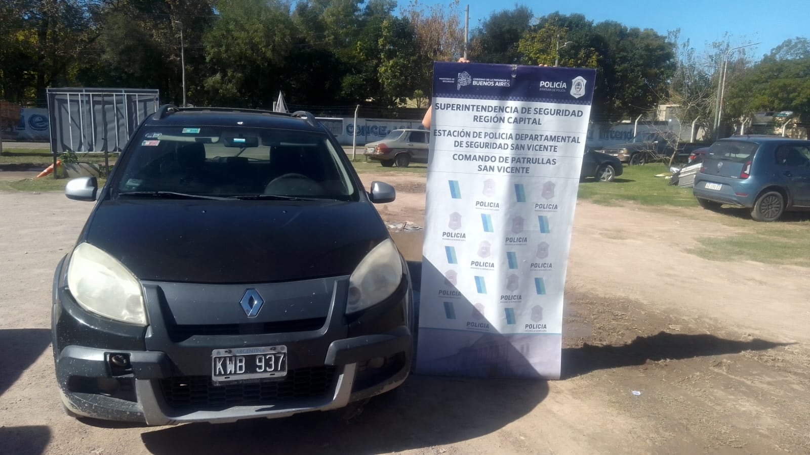 El vehículo quedó incautado